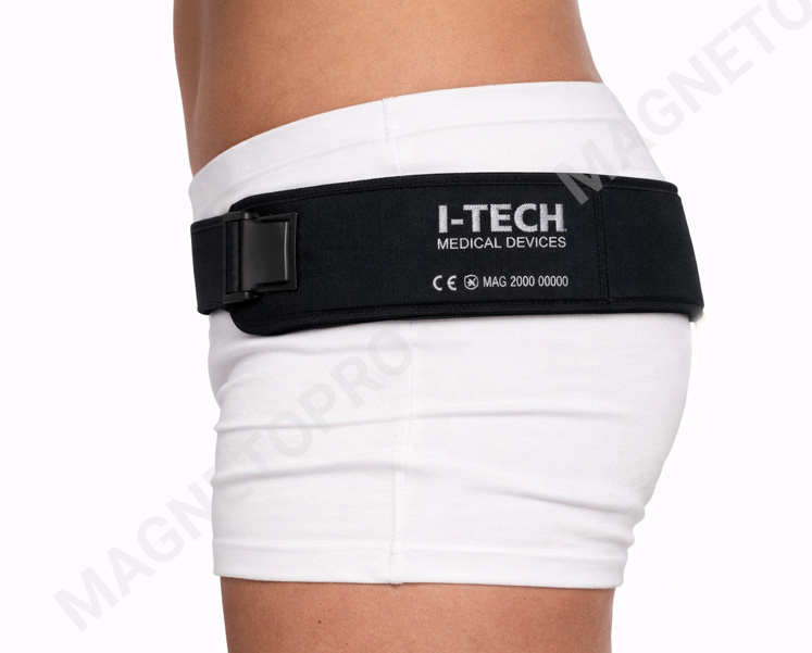 Fascia magnetica Mag 2000 posizionata sull'anca