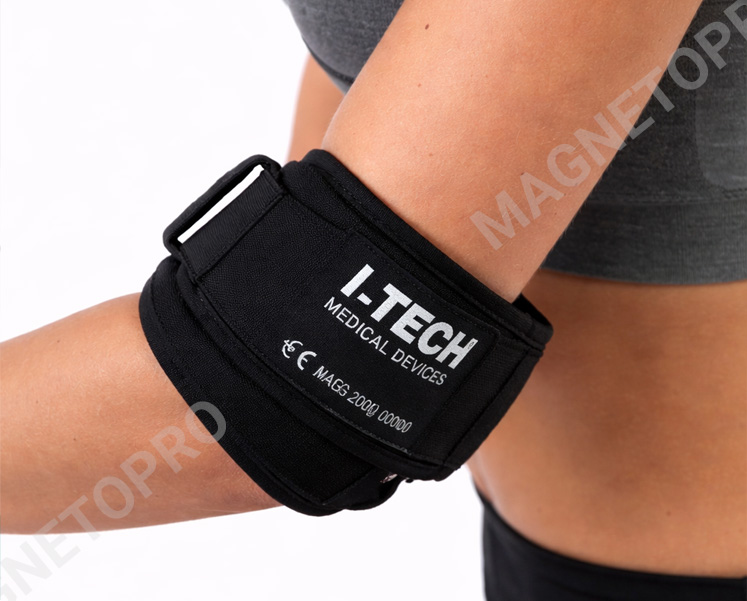 Fascia Mag 2000 posizionata su gomito